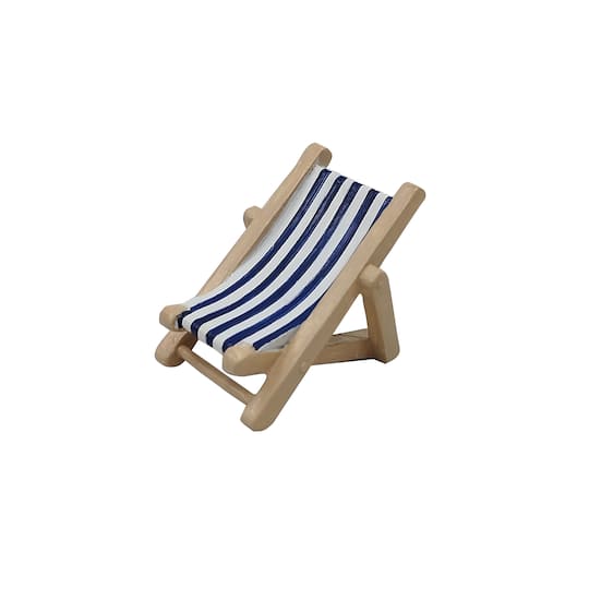 Mini Blue Striped Beach Chair by Ashland®